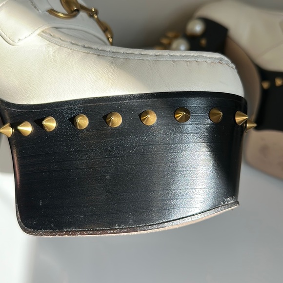 Gucci Vegas Pearl Studded Platforms - Picture 14 of 16